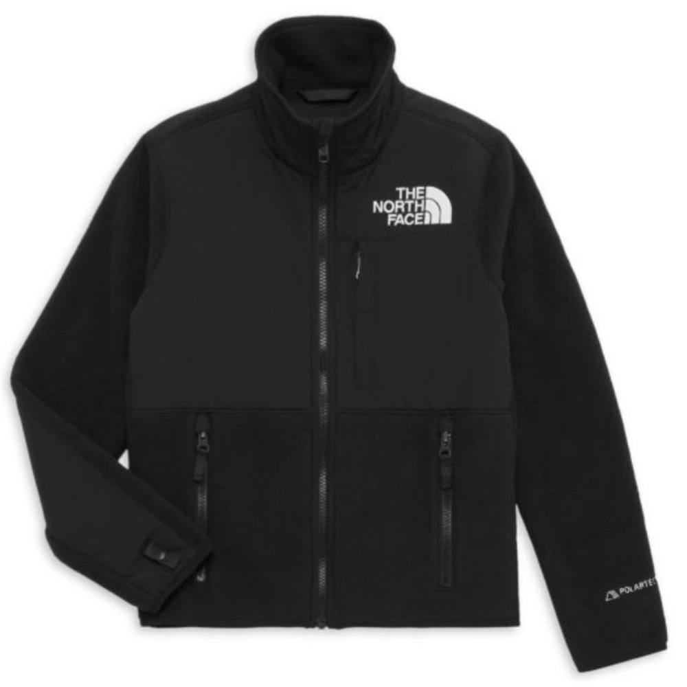 The North Face NWT girl’s large black Denali fleece jacket.